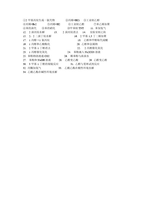 化学默写