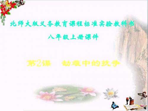 劫难中的抗争ppt3 北师大版