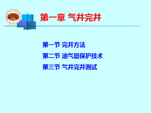 第一章气井完井