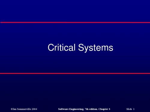 critical systems