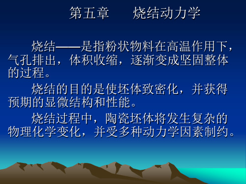 烧结动力学