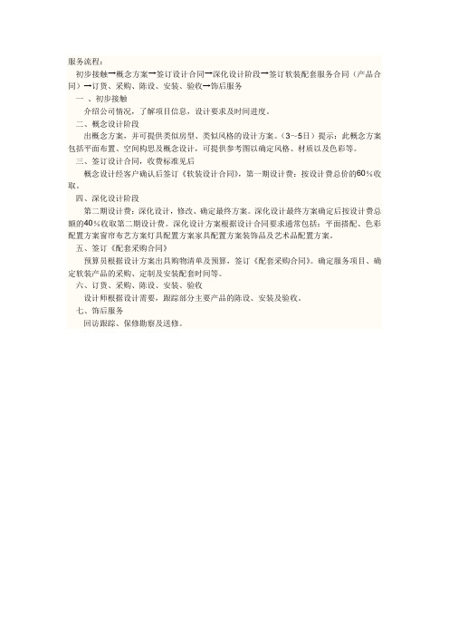 软装设计流程