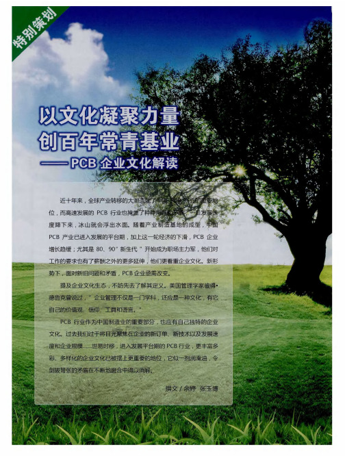 以文化凝聚力量 创百年常青基业——PCB企业文化解读