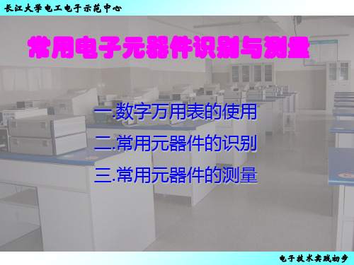 电子元器件的识别和测量