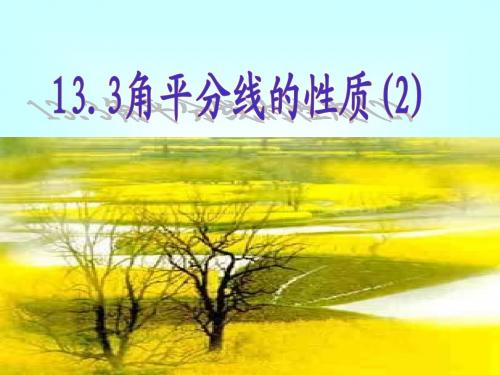 角平分线的性质2