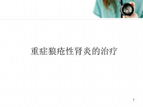 重症狼疮性肾炎精品PPT课件