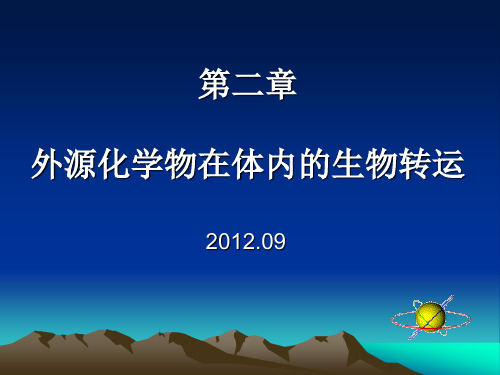 第02章 外源化学物质在体内的生物转运 PPT课件