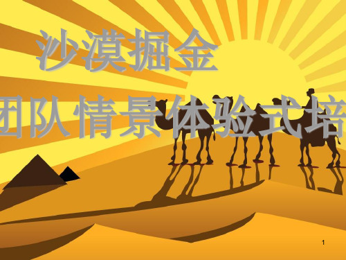 沙漠掘金沙盘模拟课程-文档资料