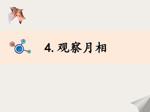 最新教科版二年级科学上册《观察月相》精品教学课件