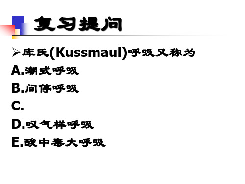 呼吸系统常见病症精品PPT课件