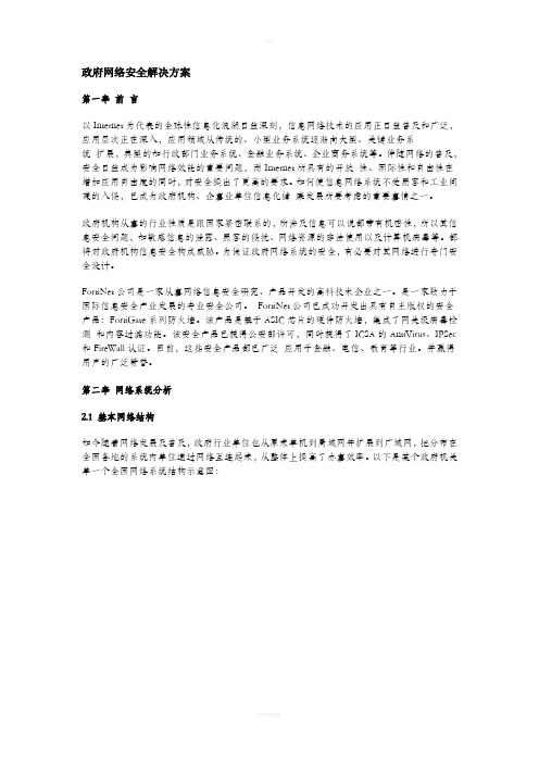 政府网络安全解决方案