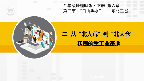 RJ人教版八年级地理下册教学课件3.第二节 白山黑水—东北三省二从北大荒到北大仓我国最大的重工业基地