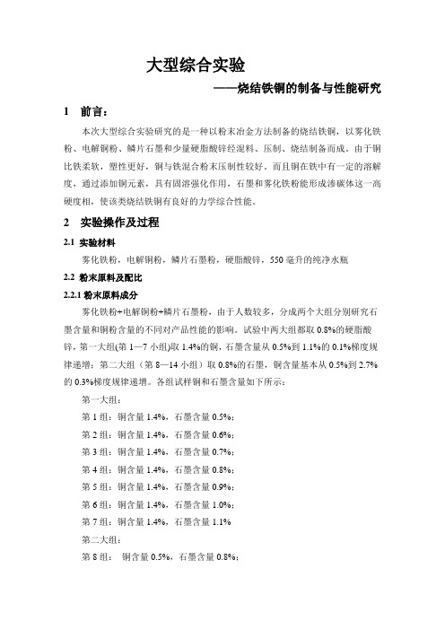 大型综合实验报告讲解
