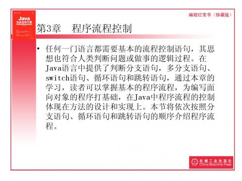 第3章  程序流程控制