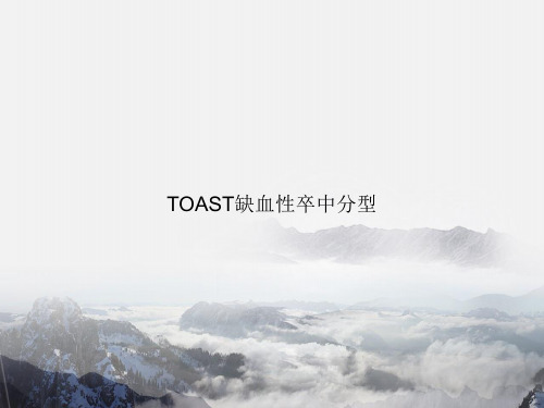 TOAST缺血性卒中分型专选课件