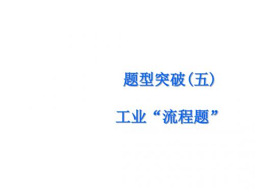 题型突破(五)工业“流程题” PPT教学课件 人教版