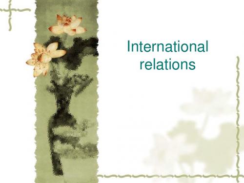 International relations