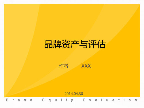 品牌资产价值评估(PPT53页)