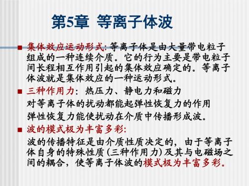 第5章等离子体波