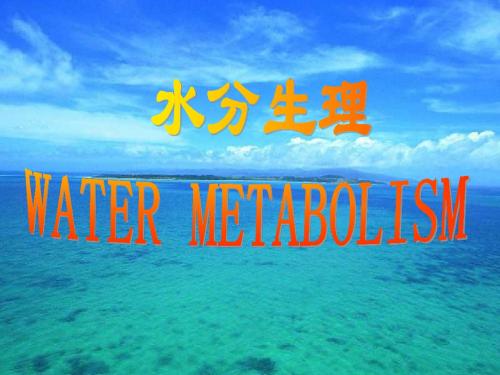 水分生理