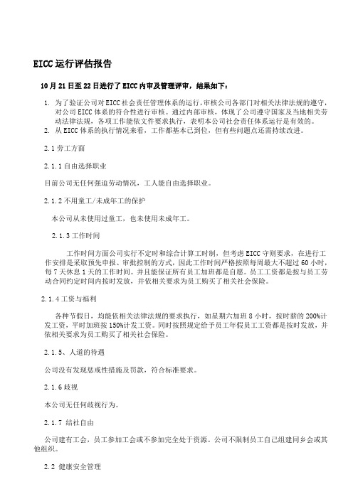 EICC内审报告