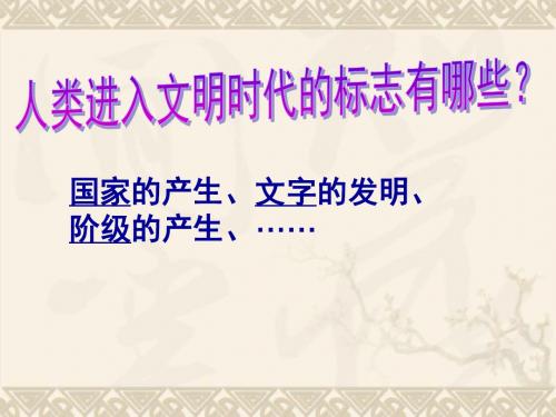 八年级历史与社会上册 第2单元第2课第1框古代埃及课件 人教版