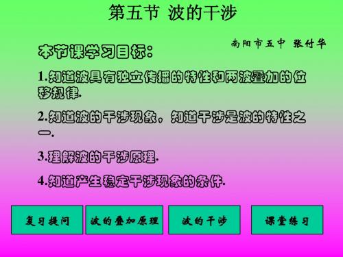 演示文稿 波的干涉