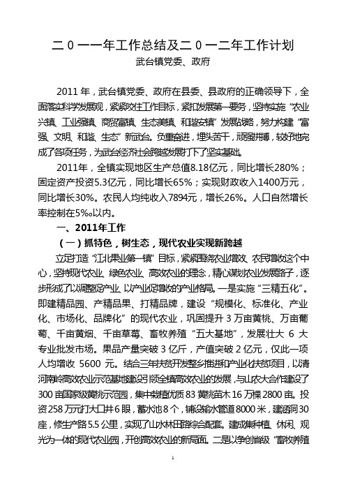 2011总结2012计划