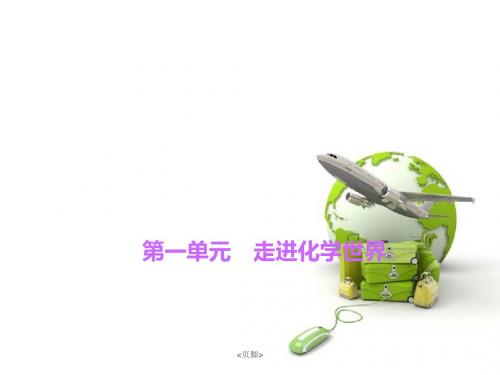 《四清导航》人教版九年级上册化学单元清(一) 第一单元 走进化学世界