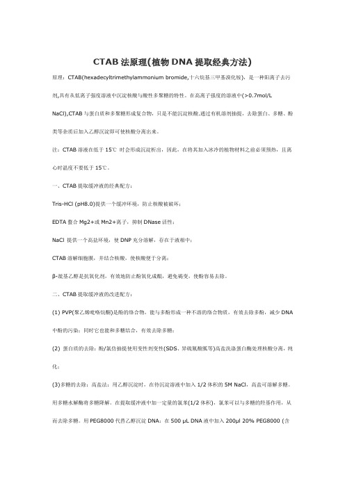 CTAB法原理