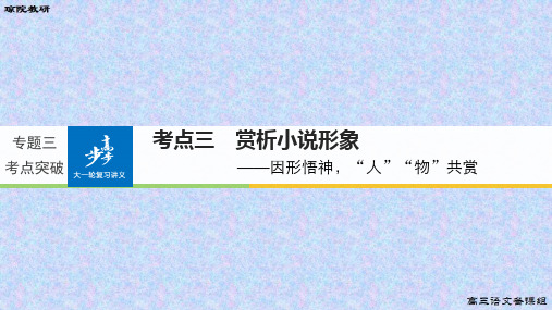 掌握两种分析概括人物形象特点题的题型规范ppt课件