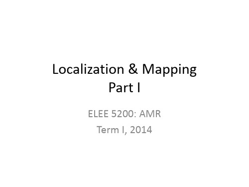 Localization & Mapping I
