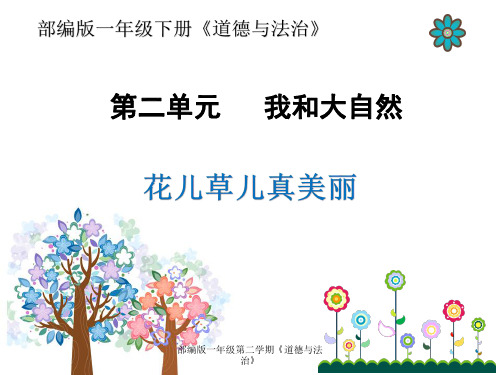 部编版一年级下册道德与法治《花儿草儿真美丽)素材PPT