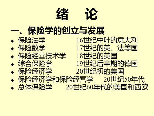 新版保险学讲义2007