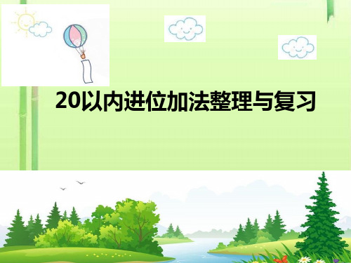 一年级上册数学课件-11.3 20以内进位加法整理与复习丨 (共21张PPT)