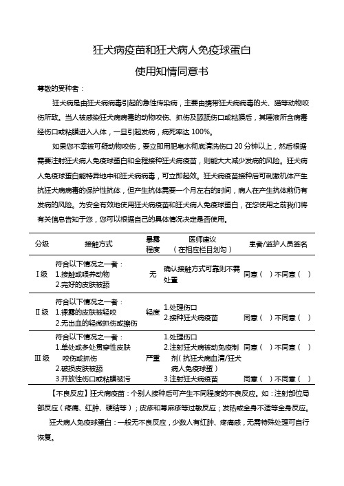 狂犬病知情同意书8K