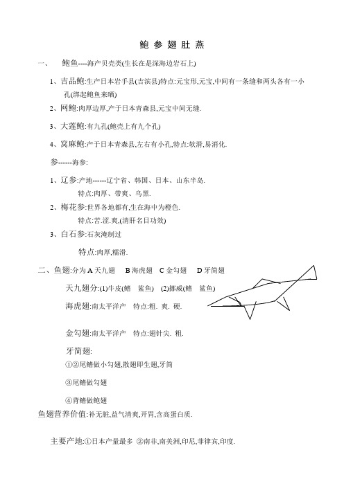 鲍参翅肚燕
