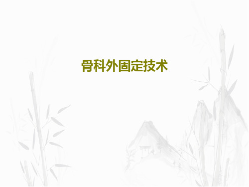 骨科外固定技术41页PPT