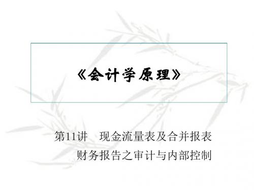 现金流量表及合并报表