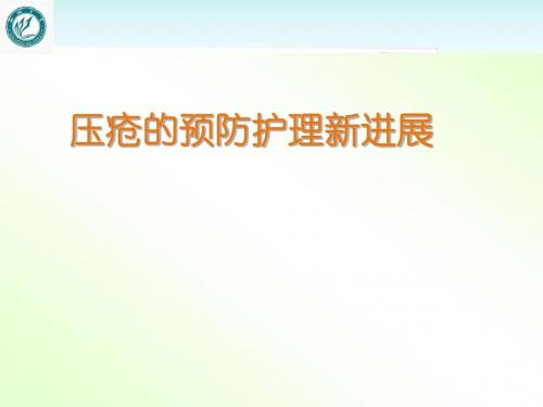 压疮的预防护理新进展  ppt课件
