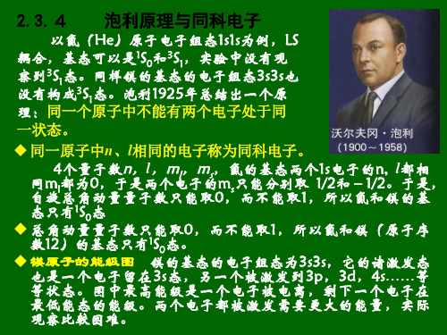 原子光谱……2