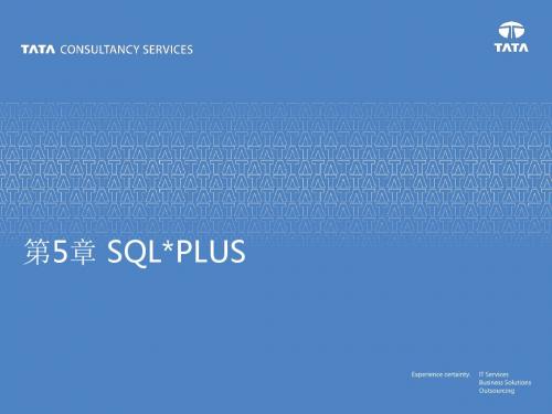第5章SQLPLUS总结