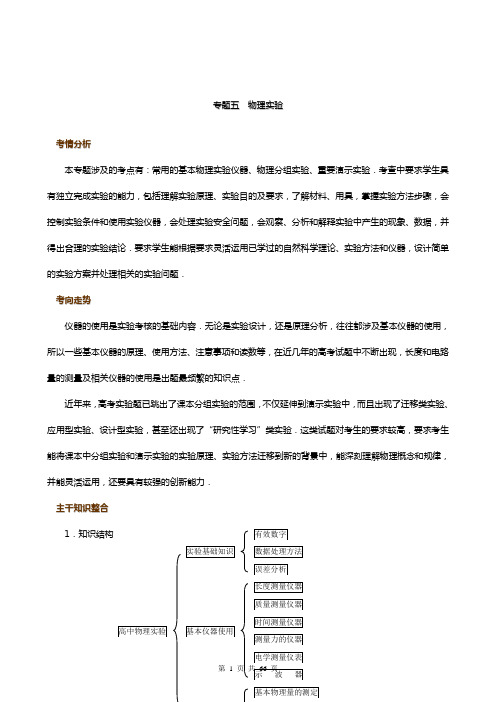 06二轮专题·05·物理实验