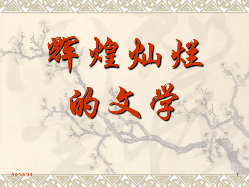 新人教版高中历史必修三第9课《辉煌灿烂的文学》精品