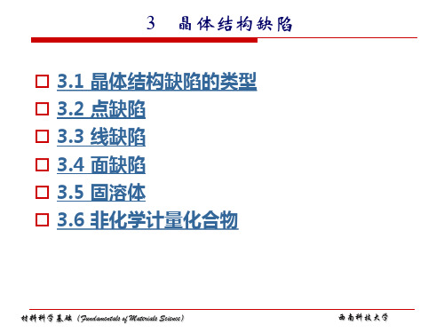 晶体结构缺陷-类型-面缺陷-固溶体-5