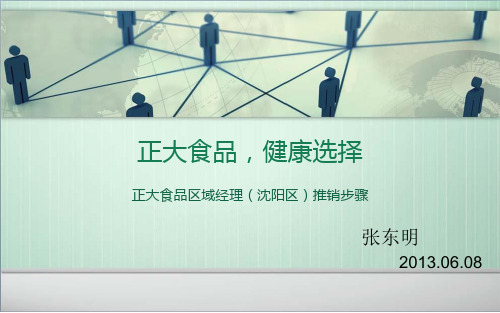 正大食品沈阳市场推广方案-快消品