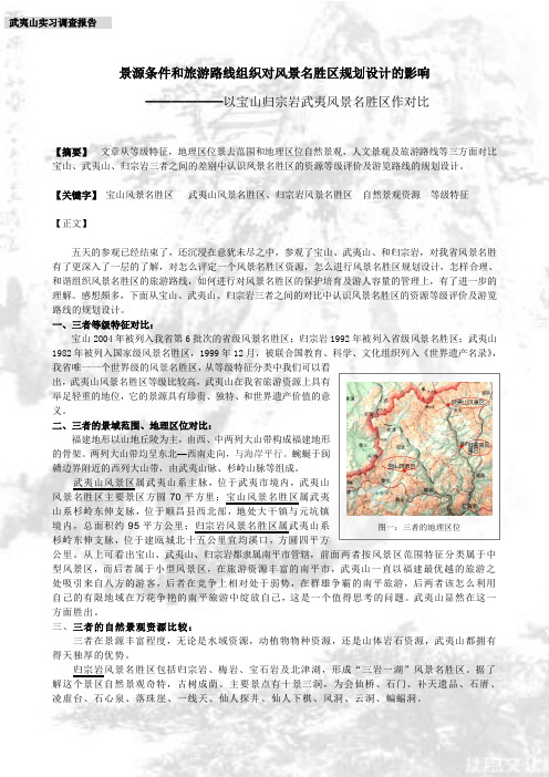 风景名胜区调研报告