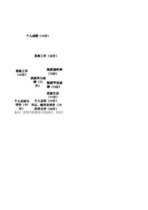班长、团支书考评细则