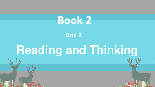   Book 2 Unit 2 Reading and Thinking