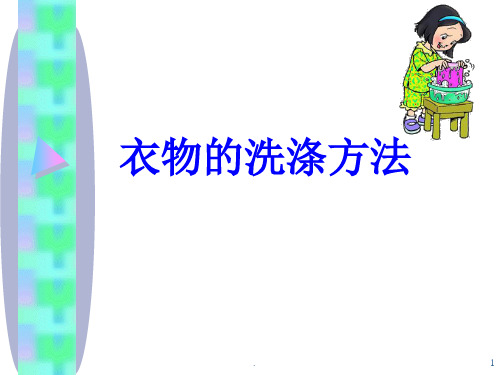 衣物的洗涤方法PPT精选文档